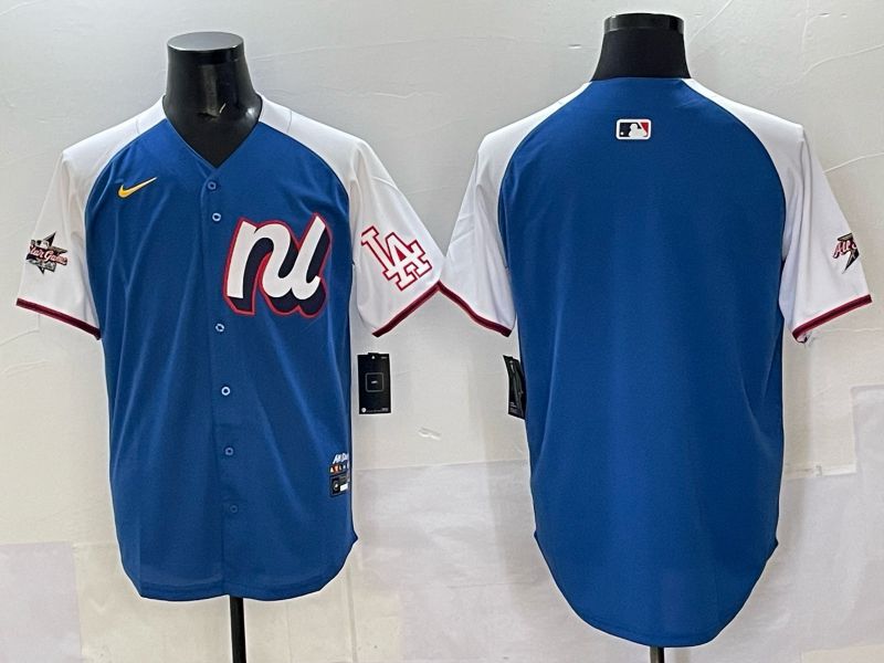 Men Los Angeles Dodgers Blank Blue All star 2025 Nike MLB Jersey style 05